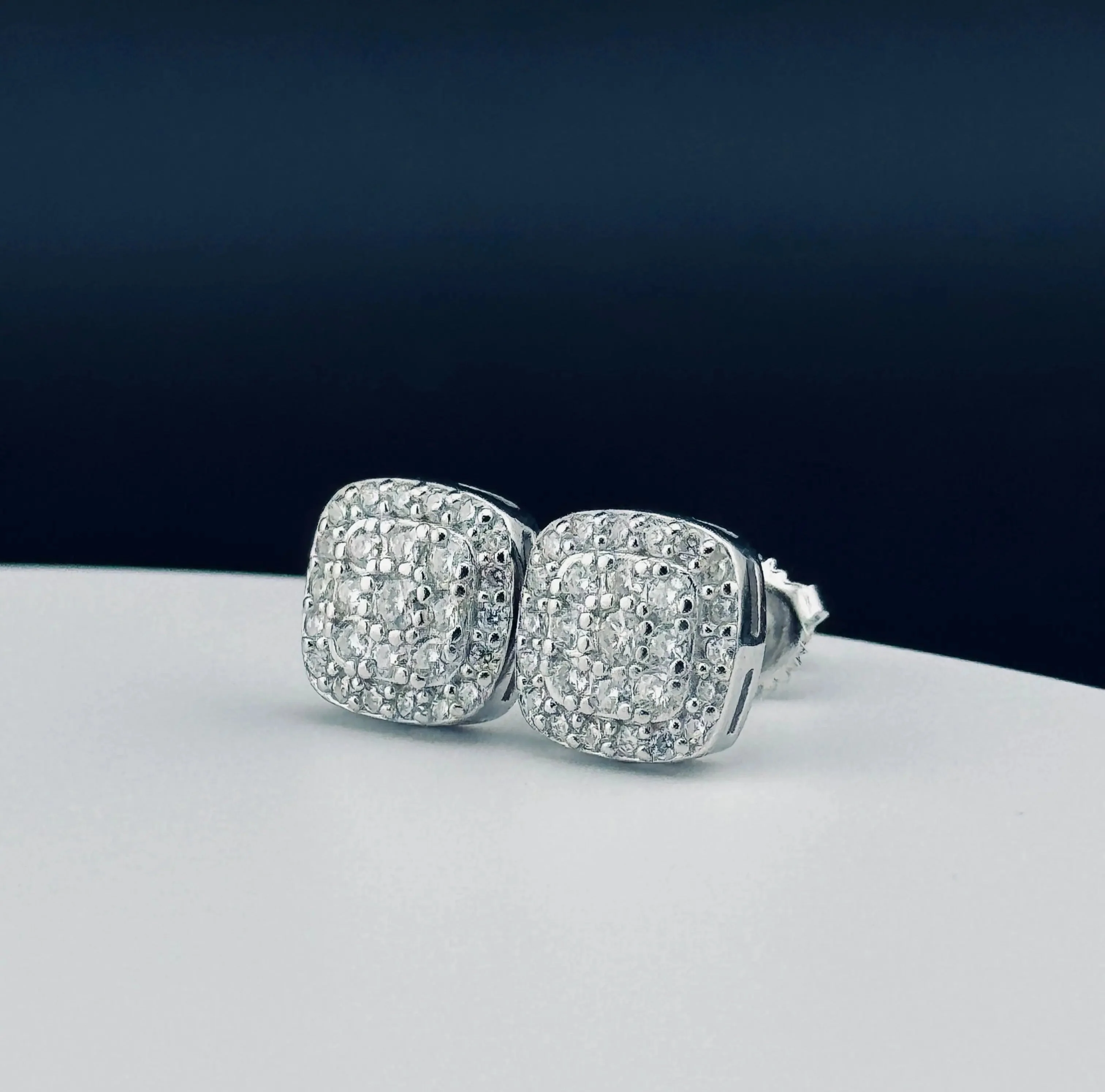 Luxury VVS Moissanite Full Stud Earrings - Image 3