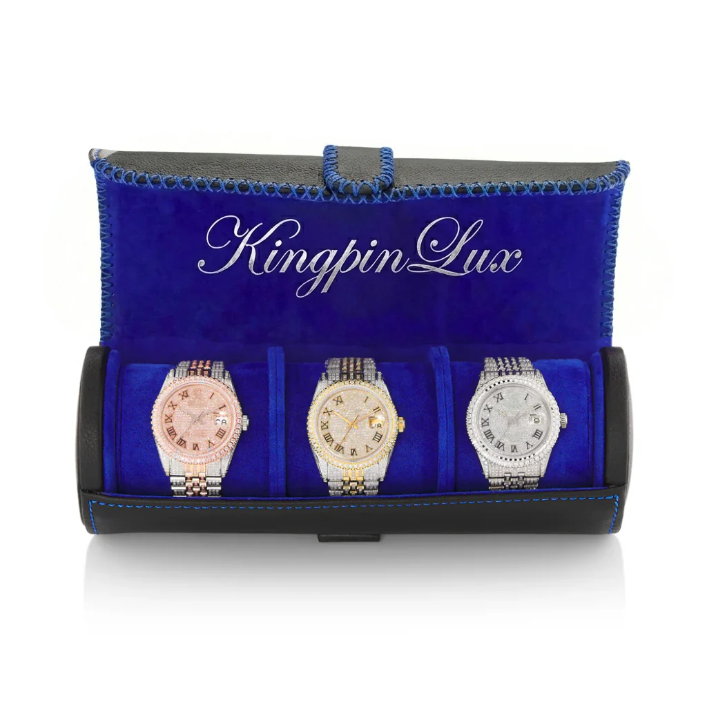 Custom Made Two Tone Moissanite Watch - Image 4